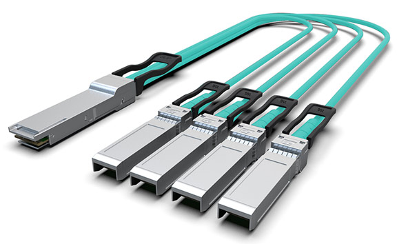 100G QSFP28 to 4xSFP28 AOC